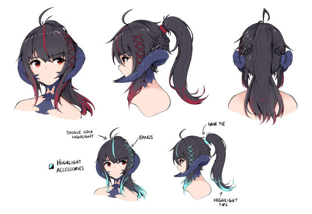 FFXIV Hair Contest Concept I